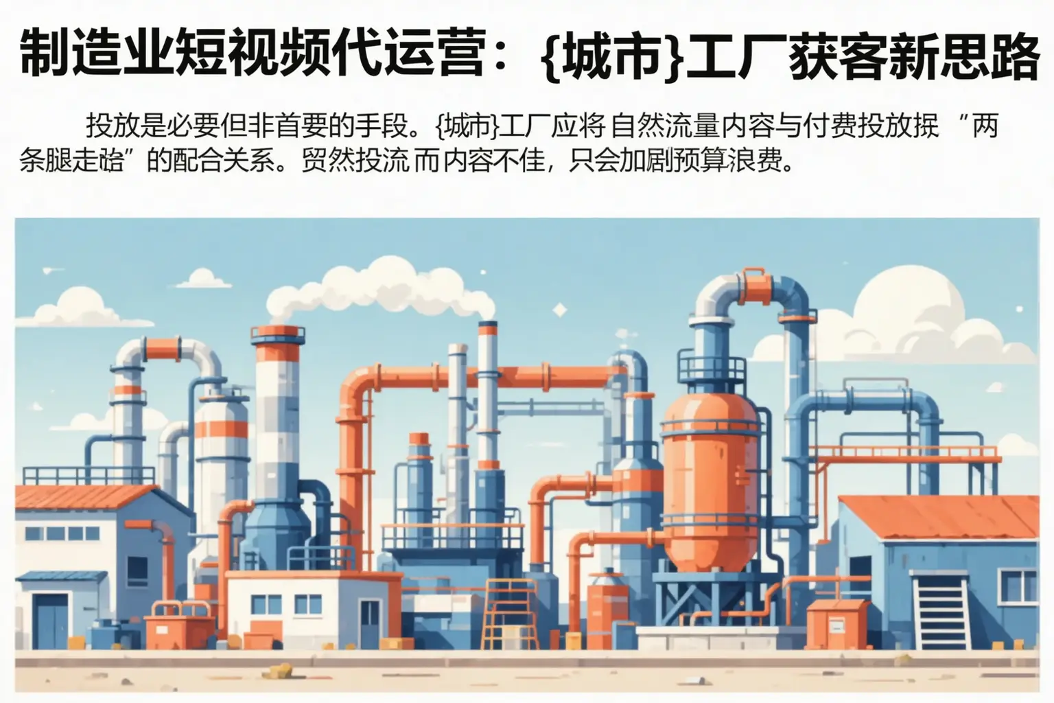 制造业短视频代运营：临夏市工厂获客新思路